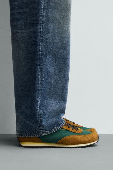 Zara RETRO STYLE SNEAKERS - Green - Image 0