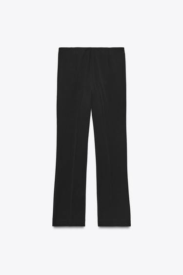 MINI FLARE TROUSERS - Black by Zara - Image 7