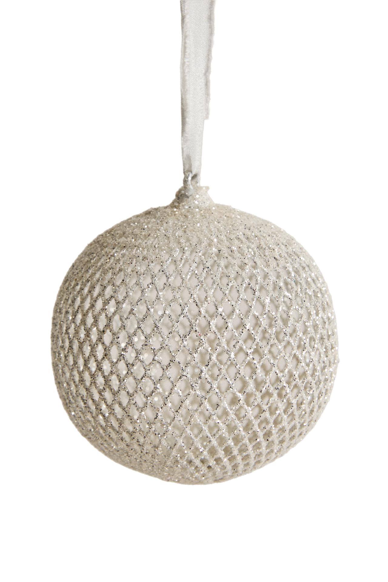 GLITTER MESH CHRISTMAS TREE BAUBLE