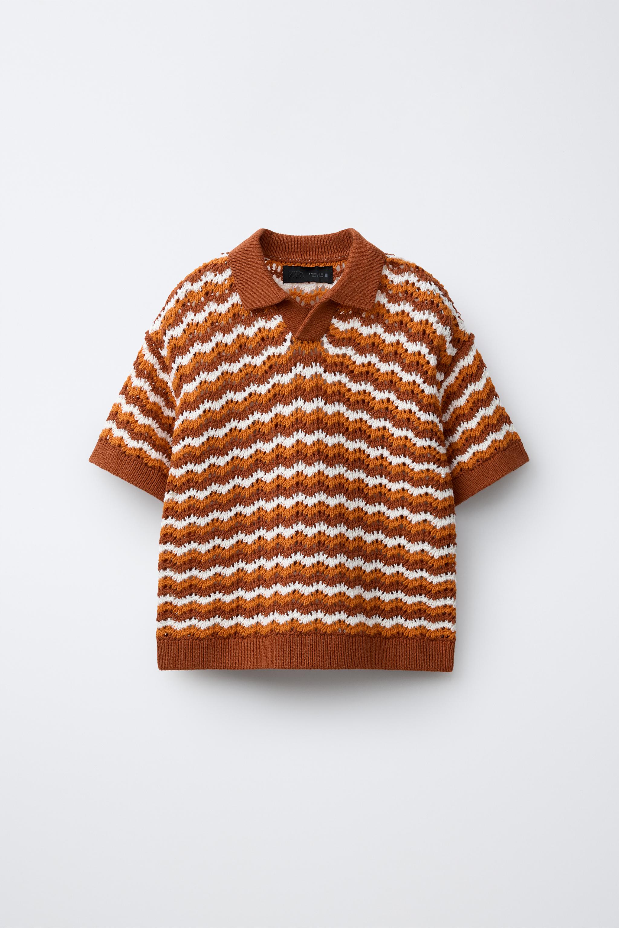 CROCHET KNIT POLO