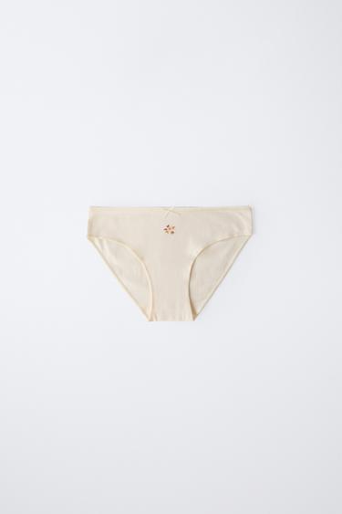 AGES 6-14 / SIX-PACK OF FLORAL PRINT BRIEFS - Dusty pink by Zara - Image 2