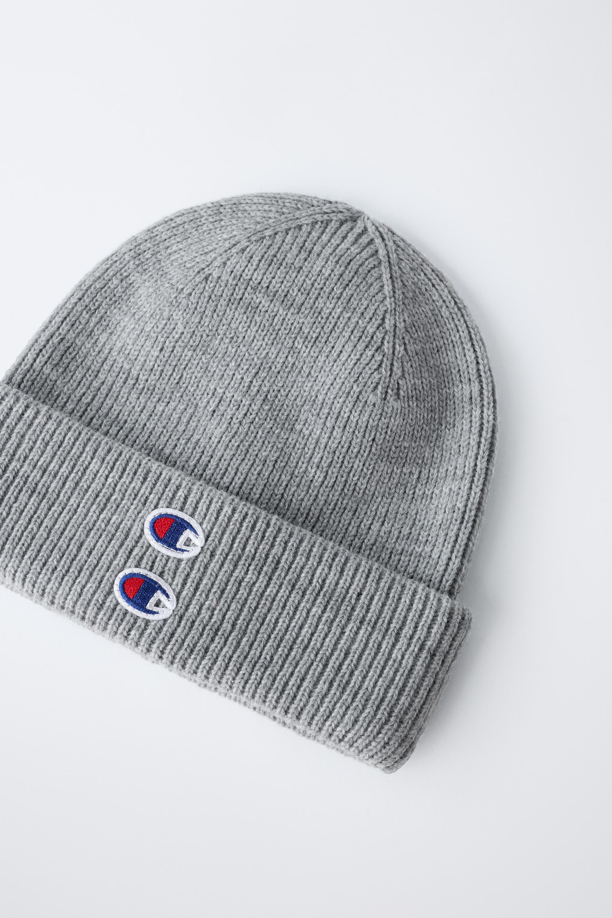 CHAMPION ® X ZARA KNIT HAT - Gray marl | ZARA United States