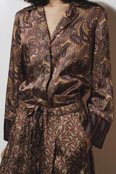 PAISLEY PİJAMA GÖMLEK ZW COLLECTION