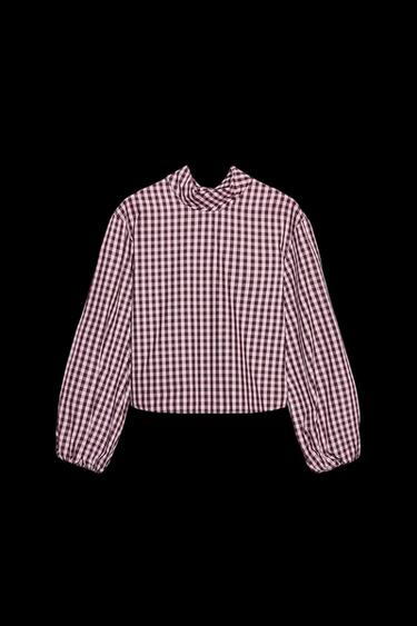 GINGHAM POPLIN SHIRT - Pinks by Zara - Image 0
