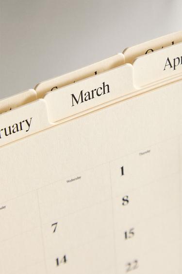 CALENDRIER DE TABLE CADRE BOIS - Marron de Zara - Image 3