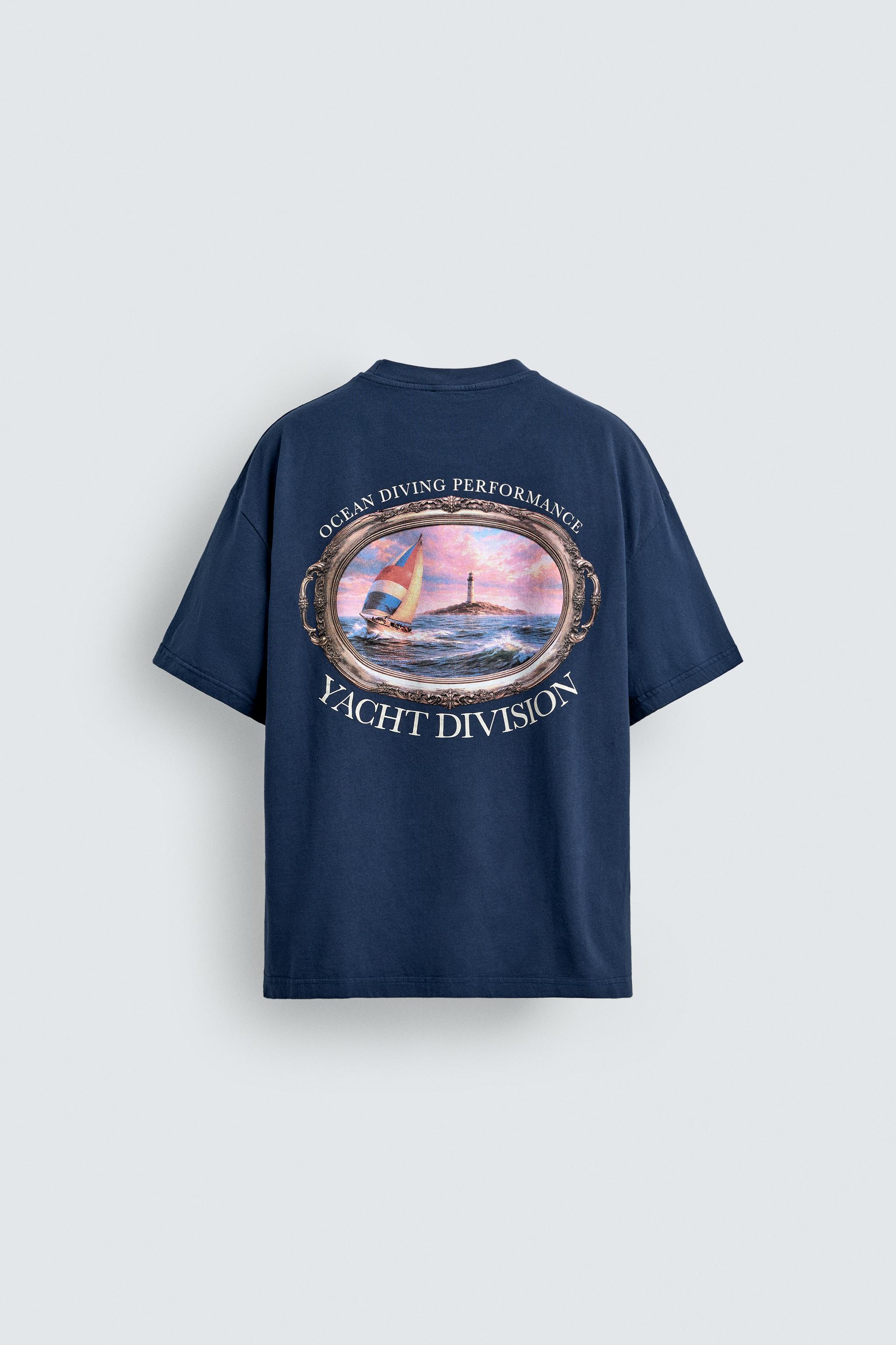 COMBINATION NAUTICAL PRINT T-SHIRT