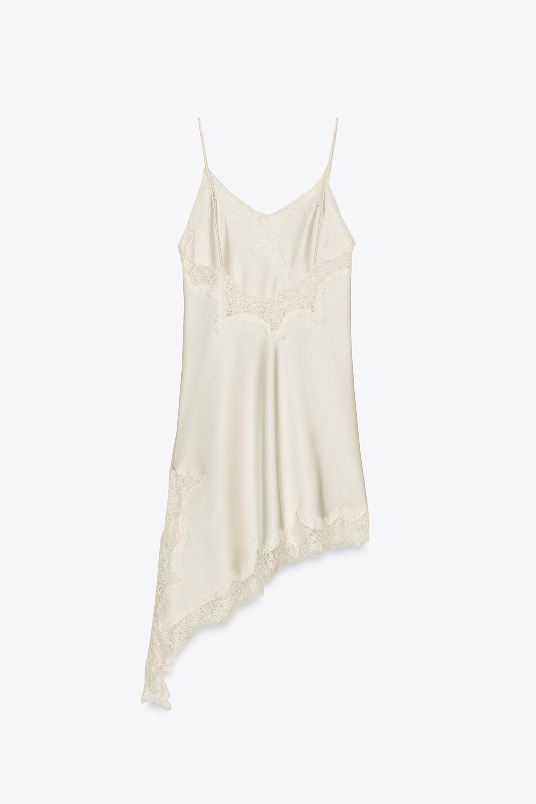 【Sサイズ】ZARA ZW COLLECTIONアシンメトリーレースワンピース Sサイズ】ZARA ZW COLLECTIONアシンメトリーレースワンピース