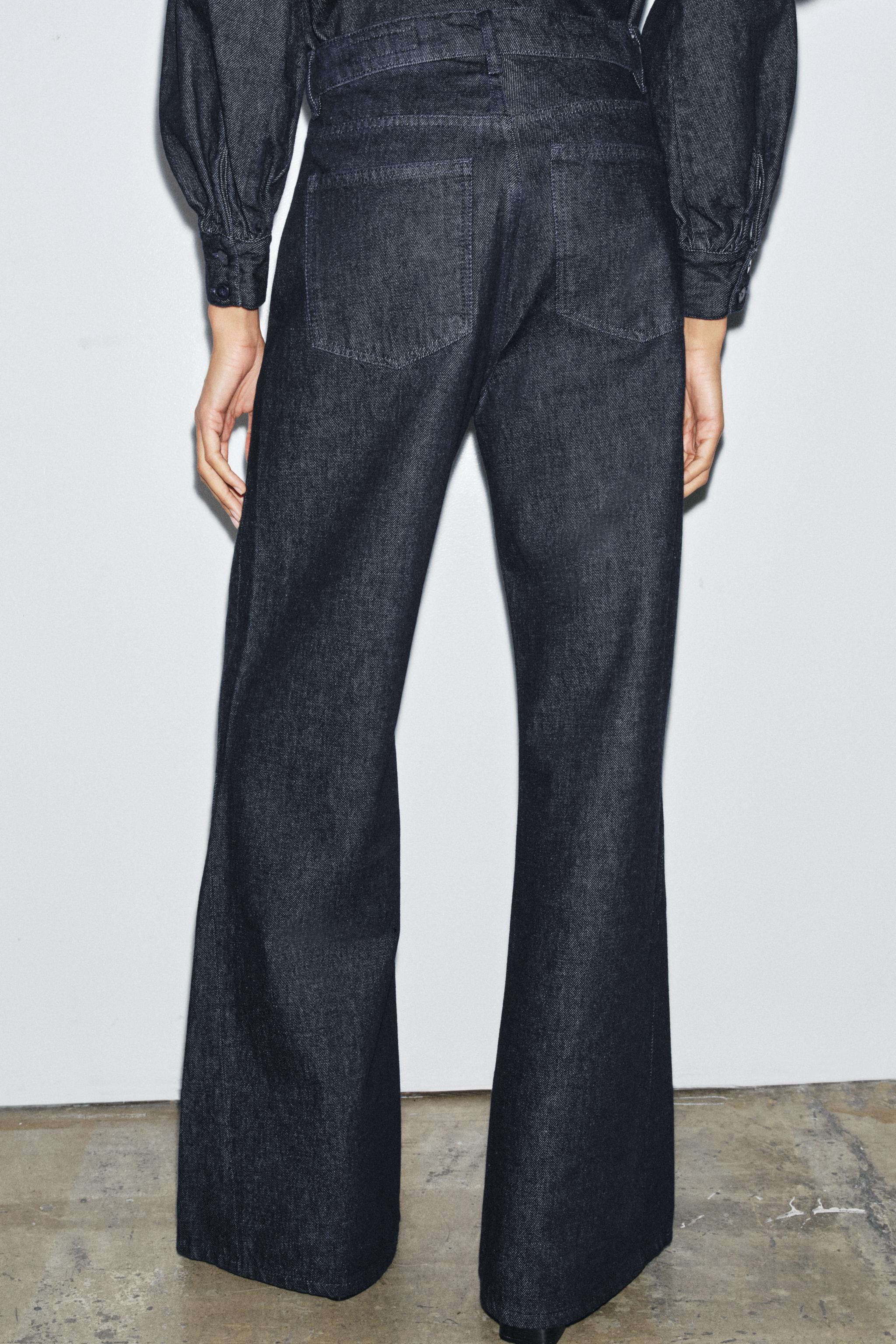 JEANS ZW COLLECTION WIDE LEG ハイウエスト - ブルー | ZARA