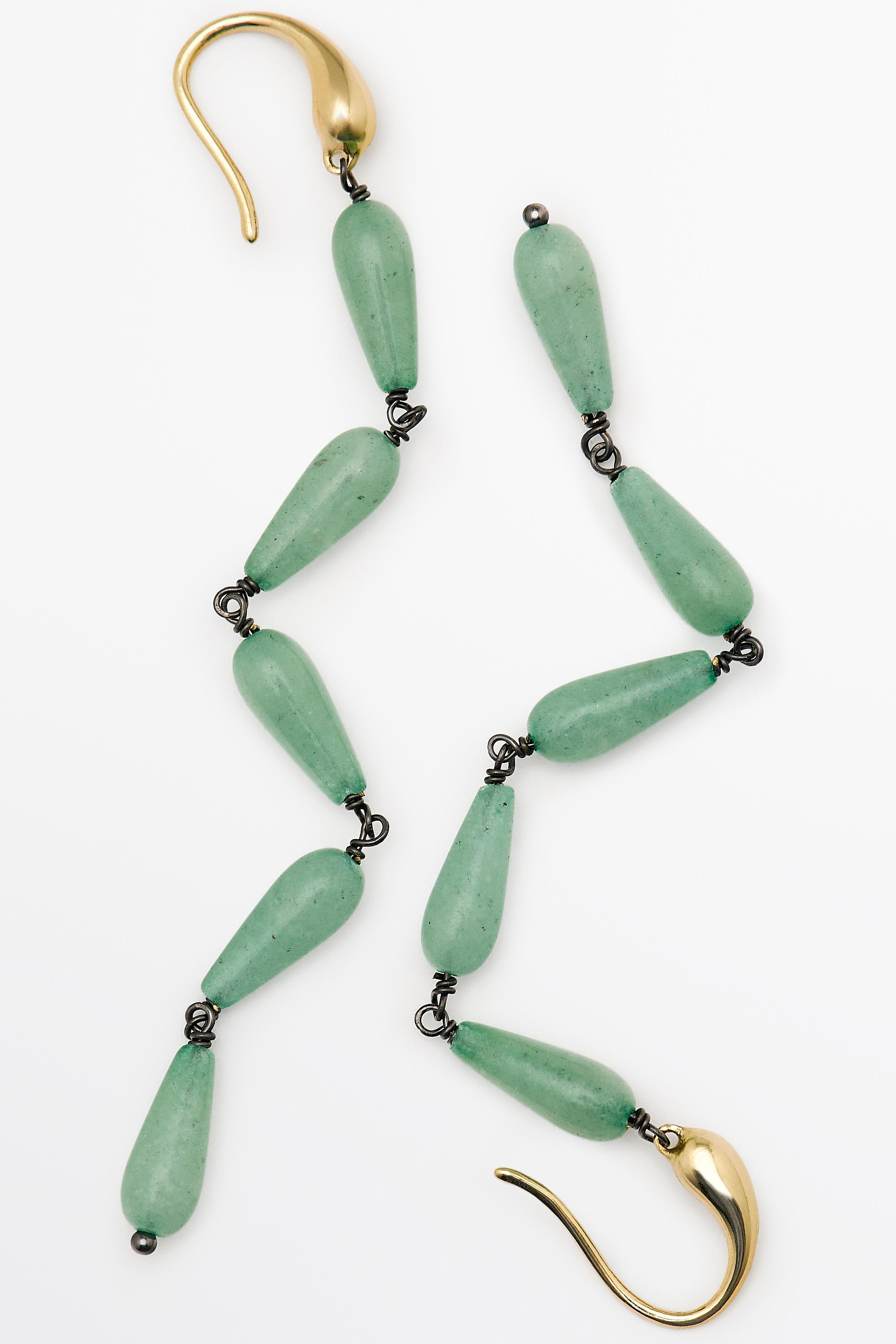 Gemstone dangle earrings