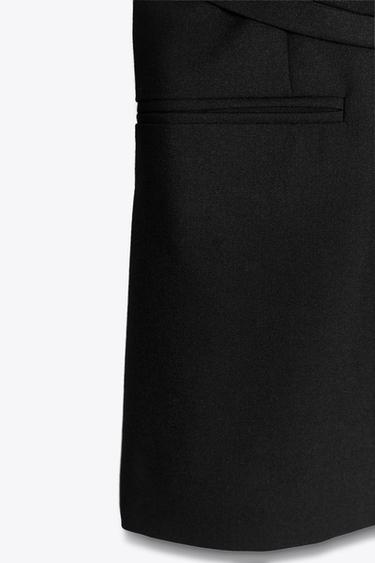 ZW COLLECTION BELTED WAISTCOAT - Black by Zara - Image 6