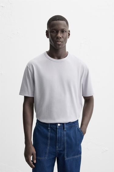 REGULAR FIT T-SHIRT - Lavender by Zara