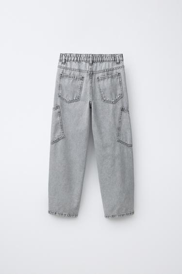 JEAN BAGGY CARGO - Gris de Zara - Image 1