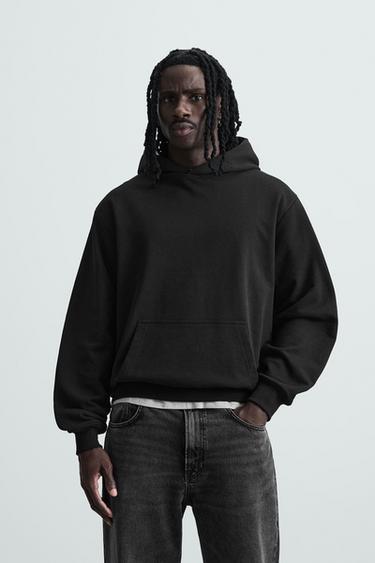 BASIC HOODIE - Black by Zara