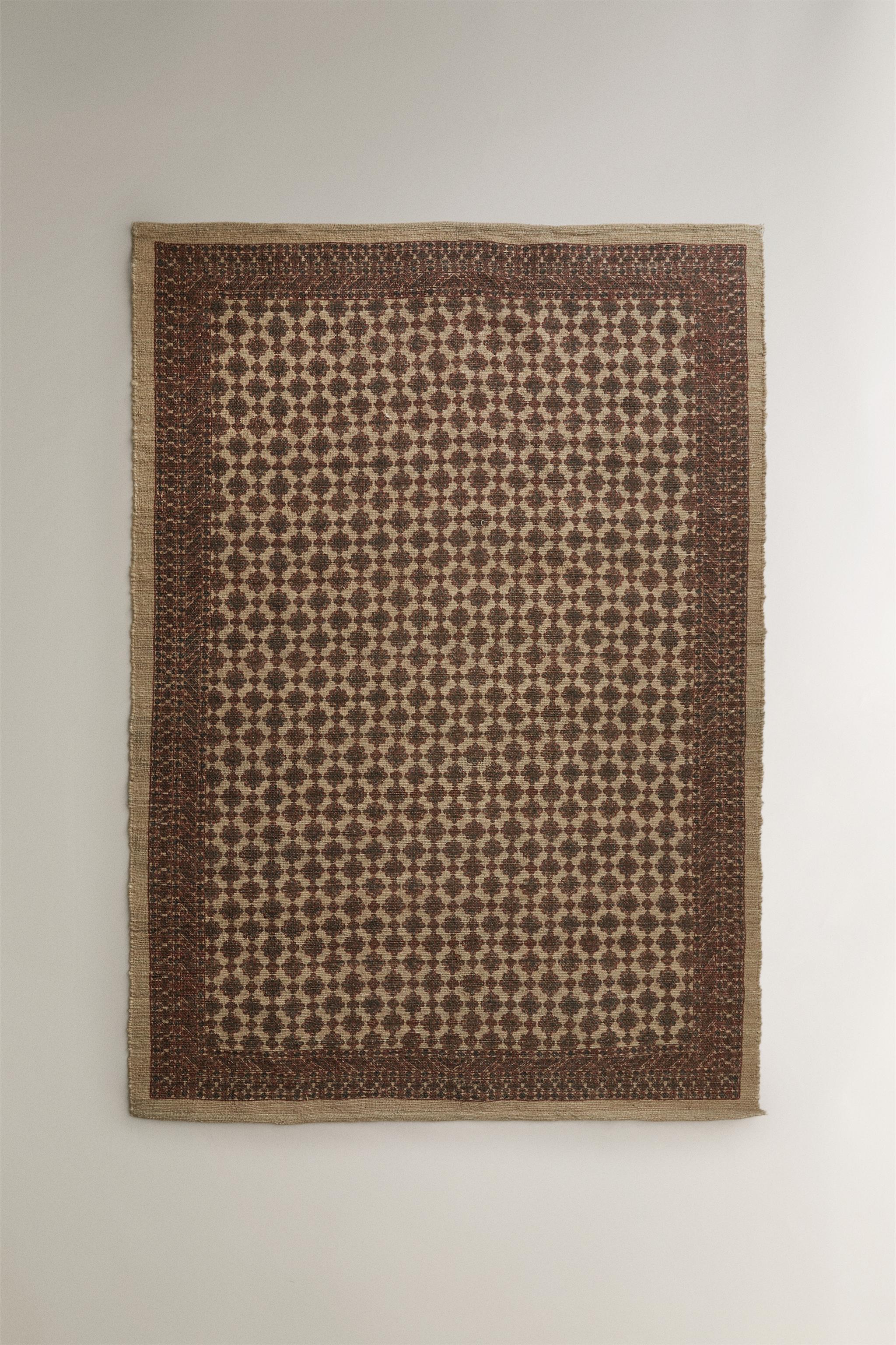 TAPIS JUTE IMPRIMÉ