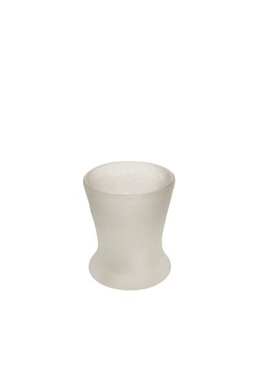 GLASS TEALIGHT HOLDER - أبيض الخاص بـ Zara