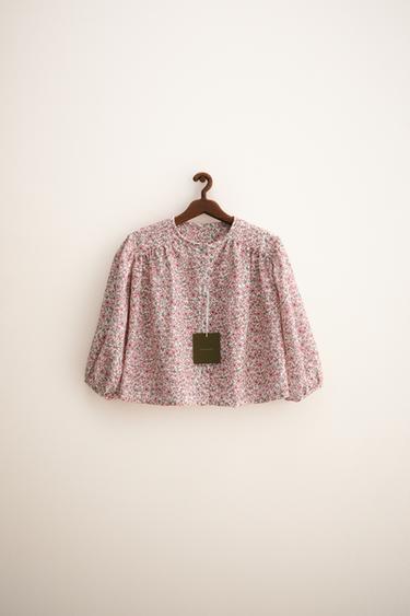 ZARA TIMELESS – BLUMENHEMD - Rosa von Zara