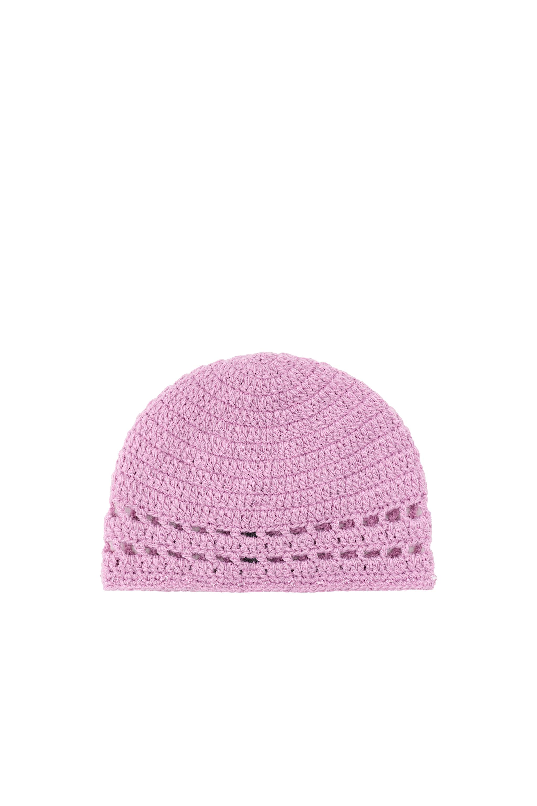 GORRO CASQUETE CROCHET ABALORIOS