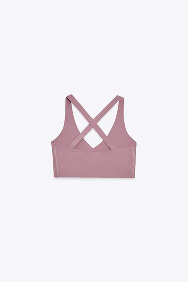 TOP SEAMLESS POLYAMIDE - Mauve de Zara - Image 6
