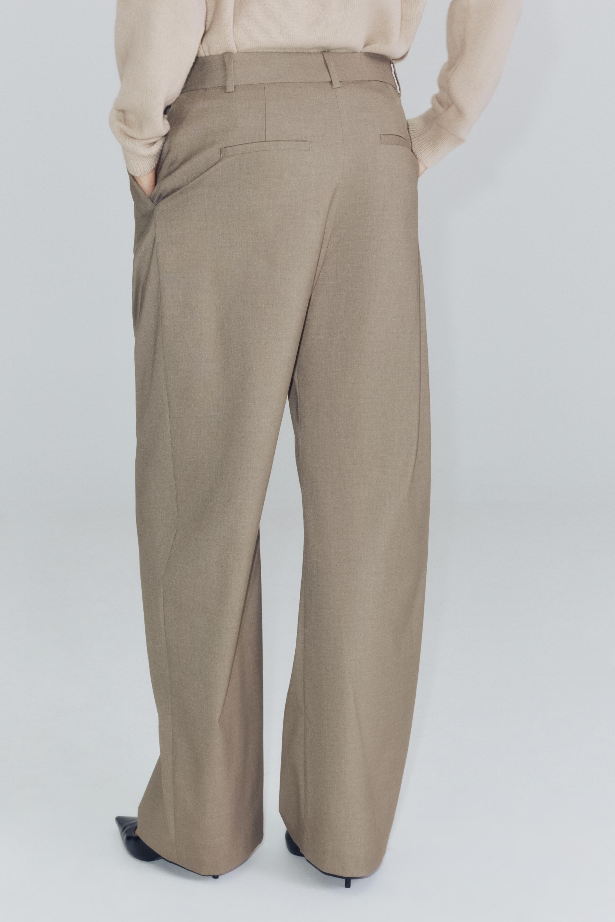 PANTALON À PLIS AVEC CEINTURE ZW COLLECTION