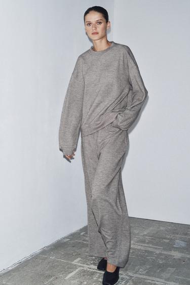 ШИРОКІ ШТАНИ SOFT - Кротово-сірий Zara