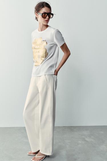 BARREL TROUSERS - Ecru by Zara