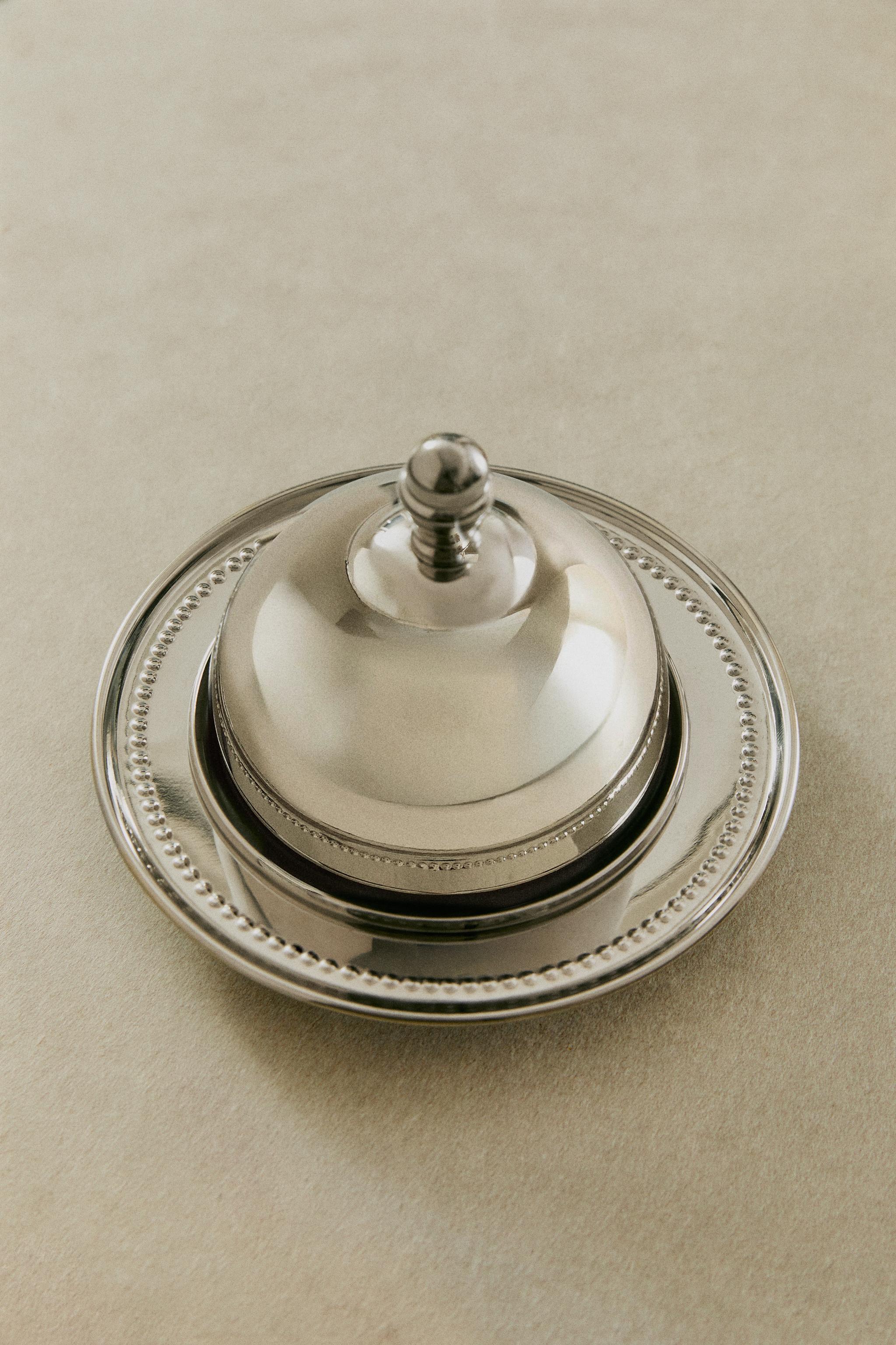 STEEL BUTTER DISH