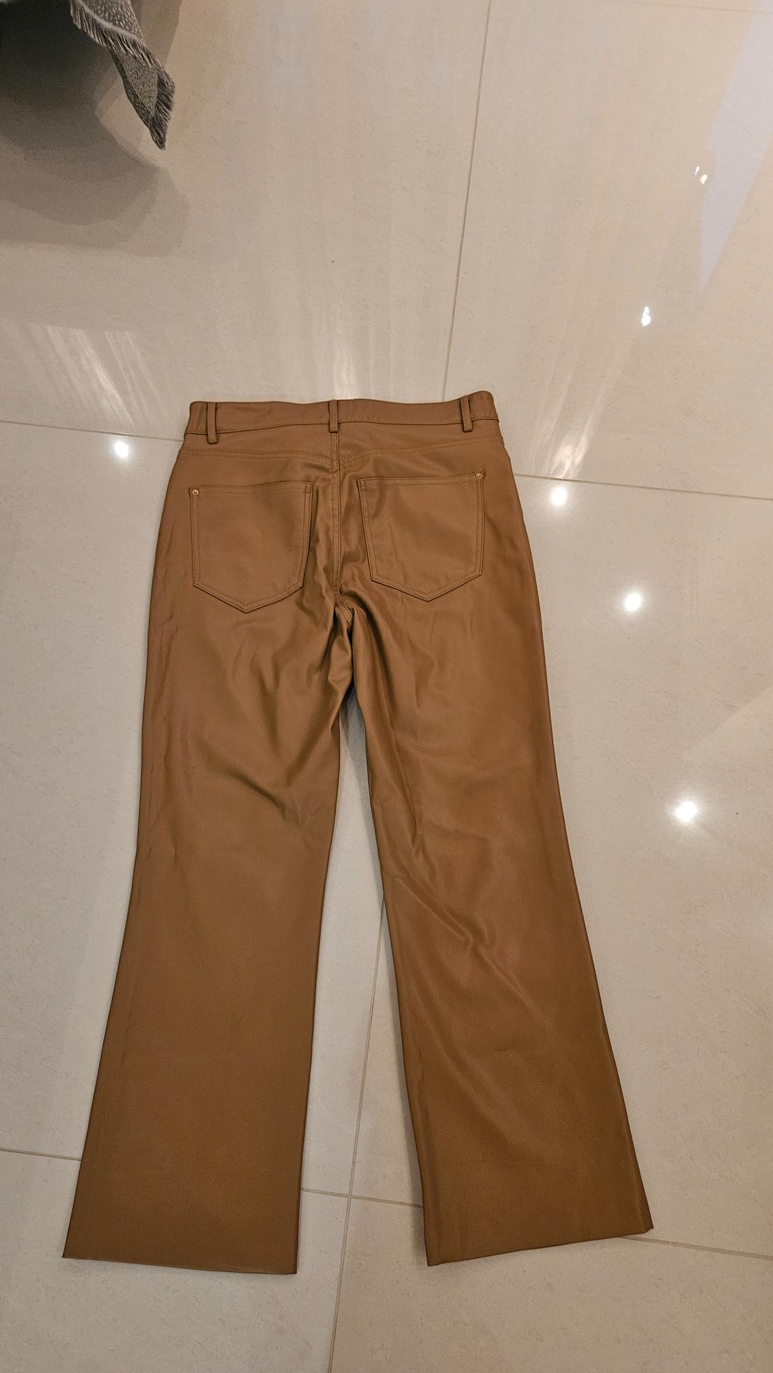 FAUX LEATHER MINI FLARE TROUSERS - Image 6