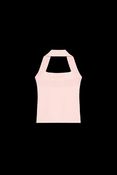 TOP HALTER STRETCH - Rosa de Zara
