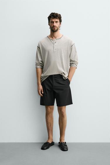 COMFORT TECHNICAL BERMUDA SHORTS - Black by Zara