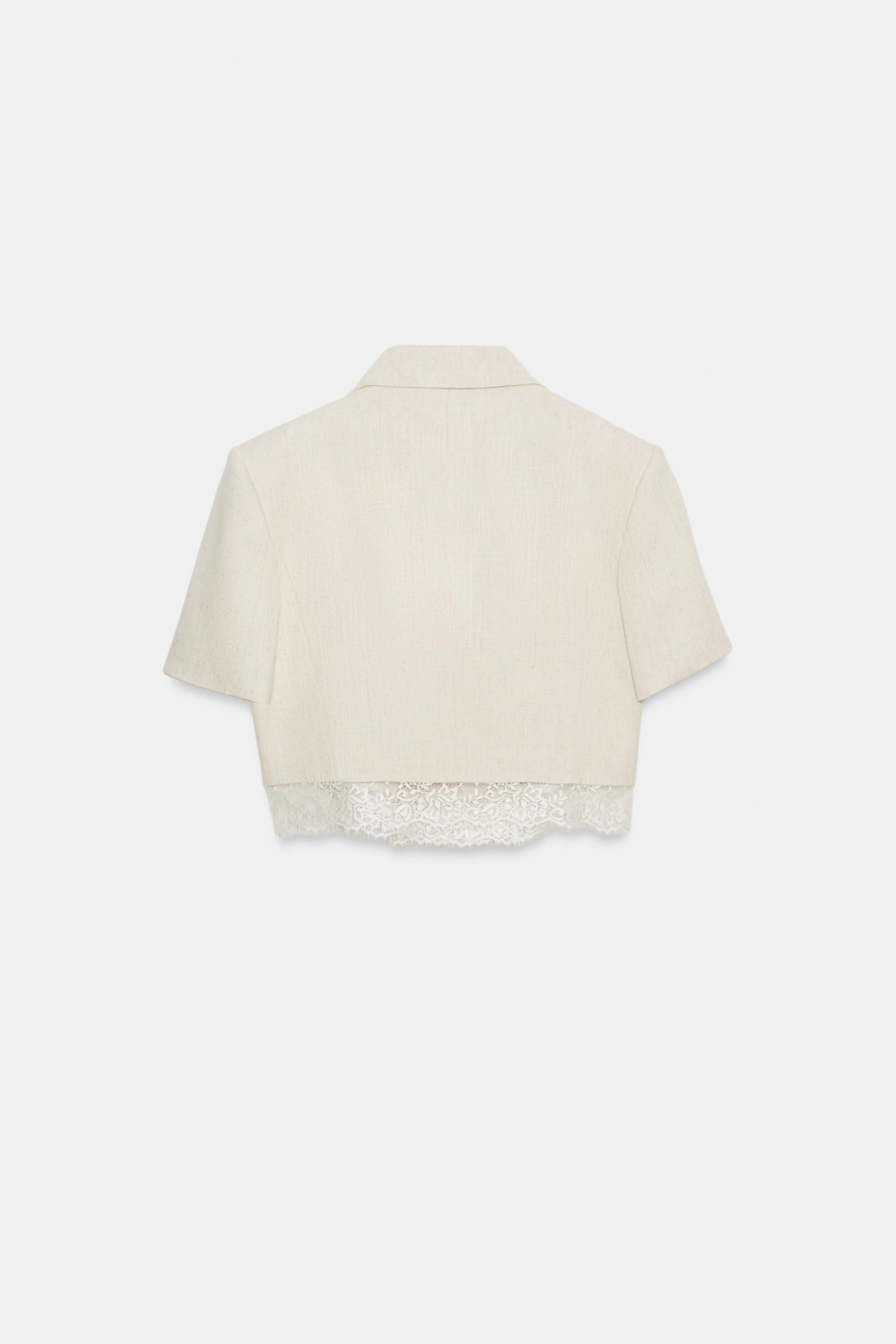 SHORT LACE BLAZER