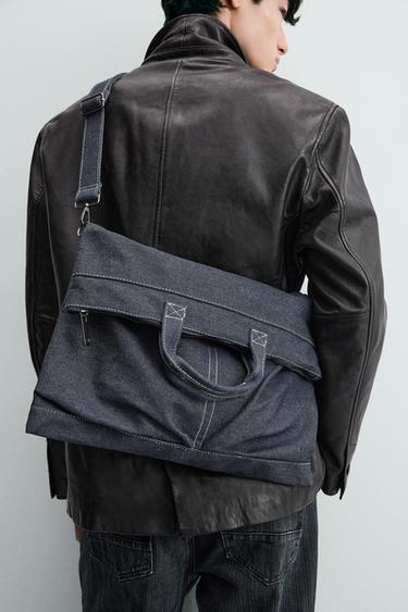 SAC SHOPPER EN DENIM - Bleu de Zara - Image 1