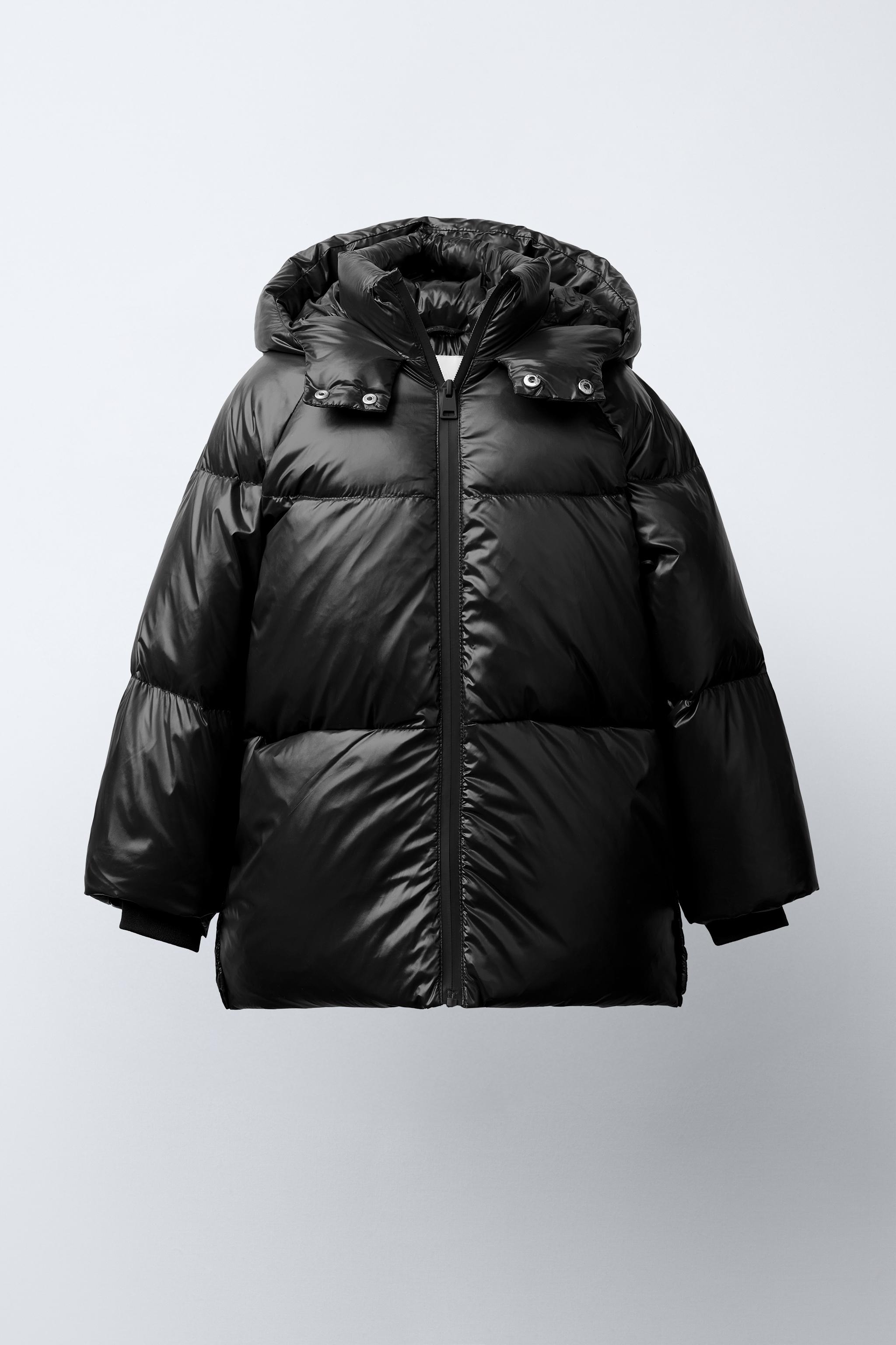   ブラックダウンジャケット 撥水・防風ダウンジャケット - ブラック | ZARA Japan / 日本
