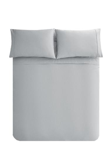 PERCALE DUVET COVER (300 THREAD COUNT) - Blue by Zara
