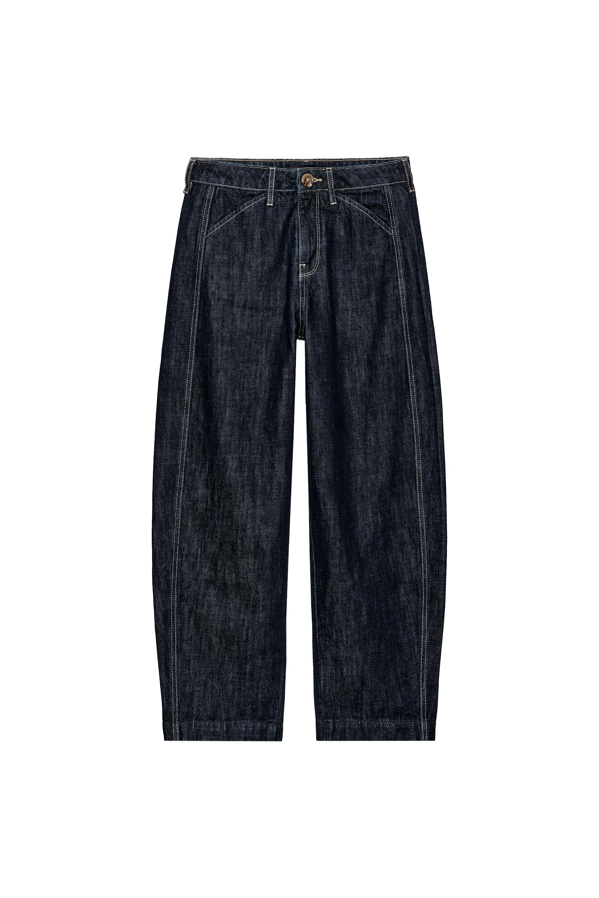 Z1975 HIGH-RISE TAPERED CONTRAST-STITCH JEANS