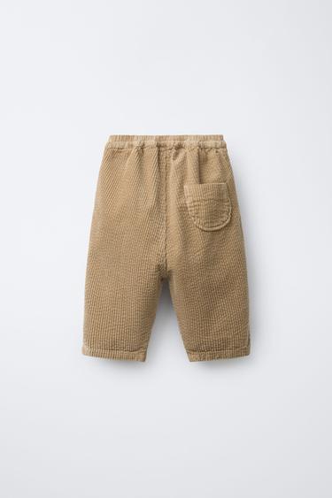 PANTALON EN VELOURS CÔTELÉ ÉPAIS - Bis de Zara - Image 1