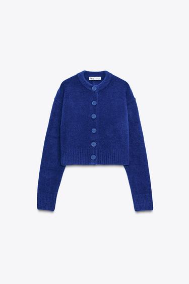 CHAQUETA PUNTO ABERTURAS - Azulón de Zara - Imagen 0