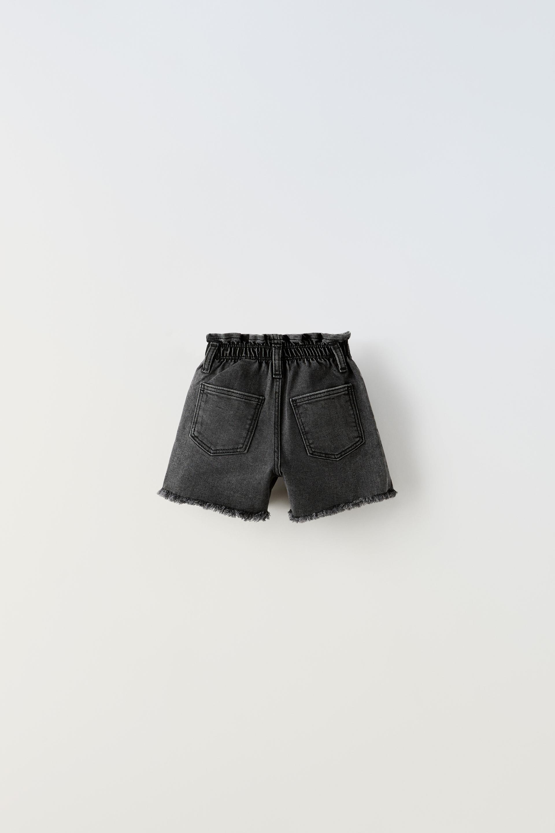 Girls Paperbag Denim Shorts Sand Short High Waist Belted Paper Bag Hot  Pants : : Clothing, Shoes & Accessories