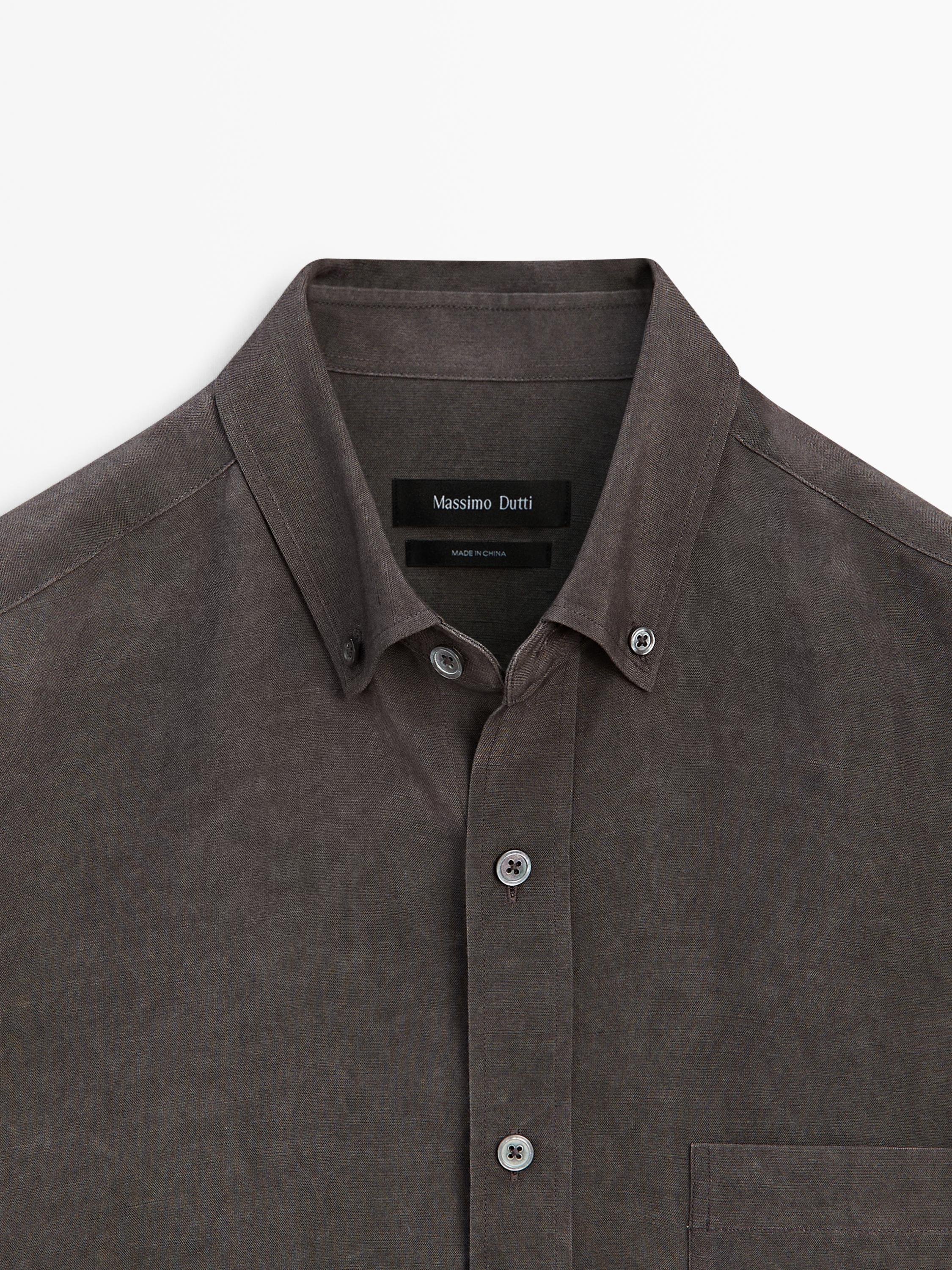 Chemise fluide regular fit à poche