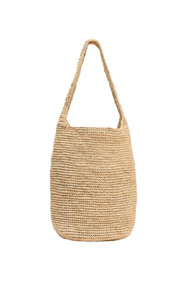 BRAIDED SHOULDER BAG - Light beige by Zara