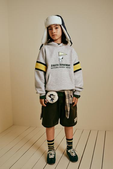 STRAIGHT TWILL BERMUDA SHORTS WITH LABEL - Dark khaki by Zara