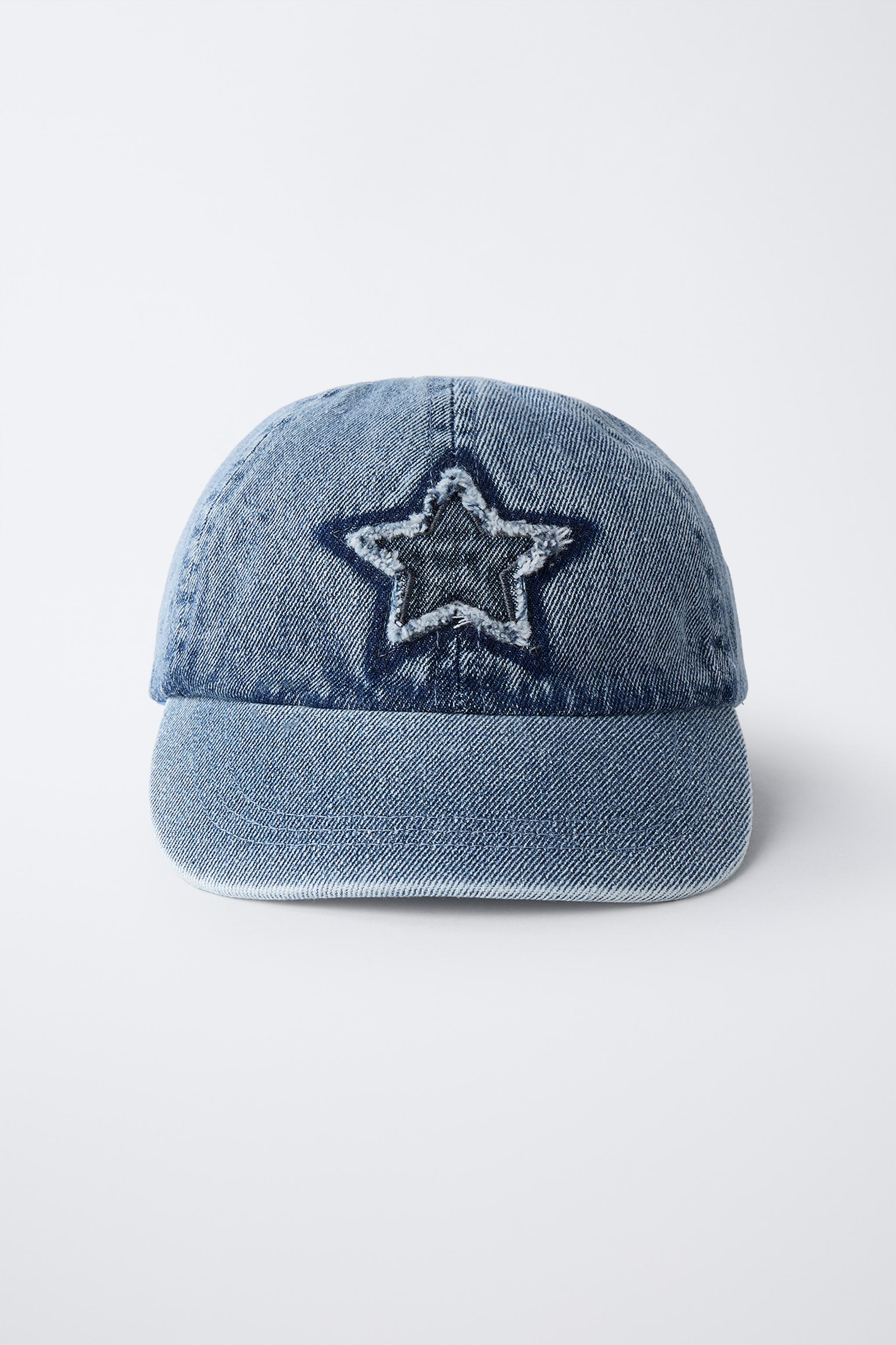EMBROIDERED STAR DENIM CAP
