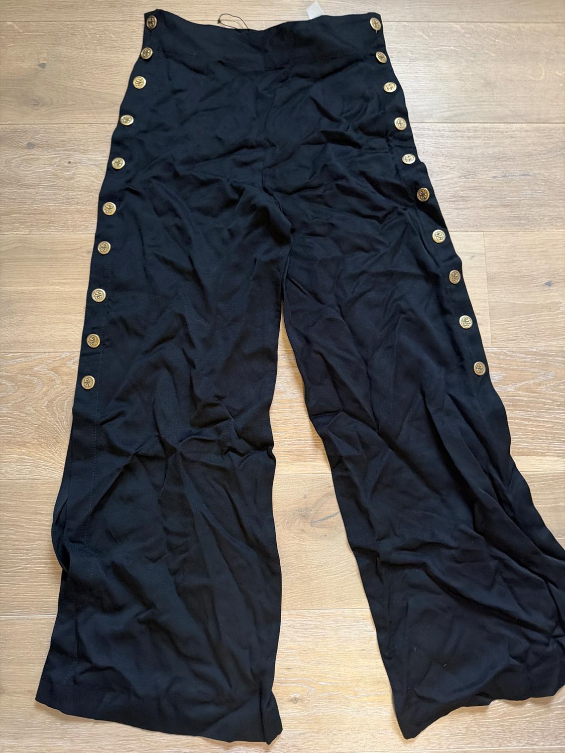 BUTTONED PALAZZO TROUSERS - Image 2