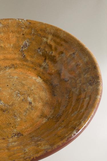LARGE TERRACOTTA SERVING DISH - Mustard by Zara - Image 2