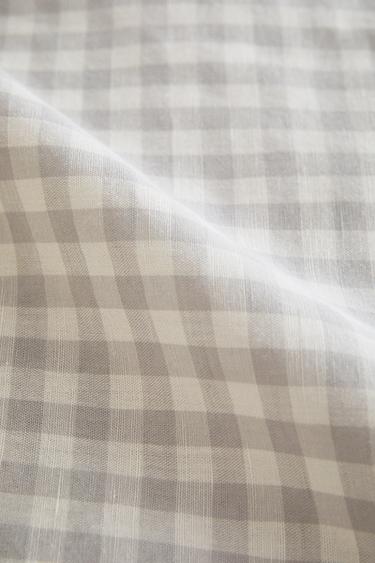 HOUSSE DE COUETTE ENFANT CARREAUX VICHY - Gris bleu de Zara - Image 2