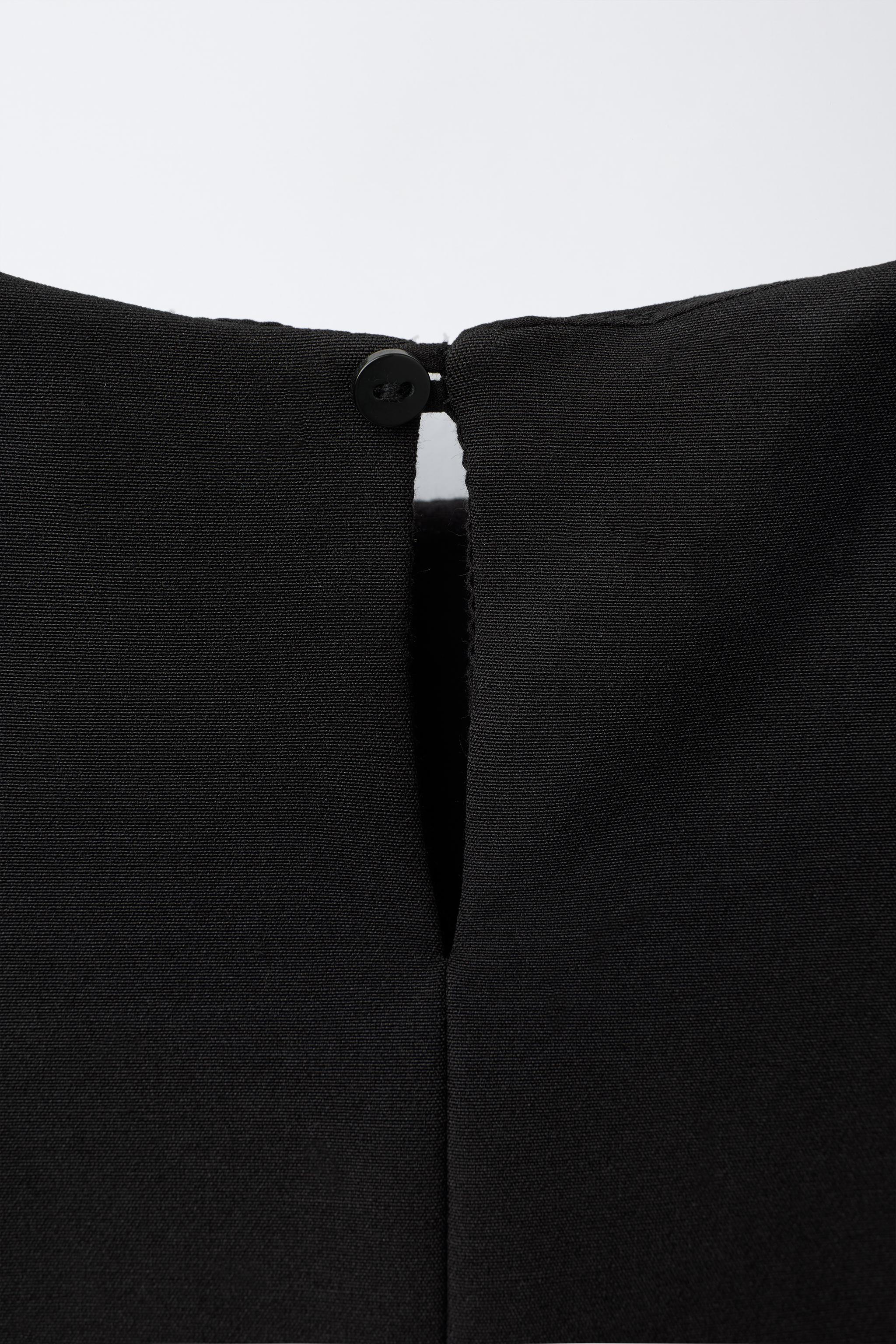 CONTRAST BOW DRESS