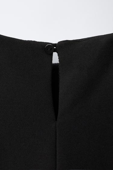 ROBE À NŒUDS CONTRASTANTS - Noir de Zara - Image 3