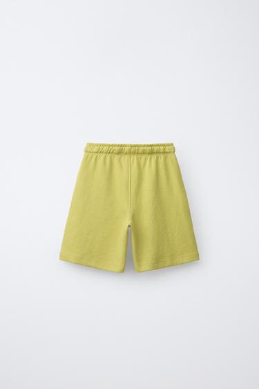 ENSEMBLE T-SHIRT ET BERMUDA INTERLOCK - Vert pistache de Zara - Image 4