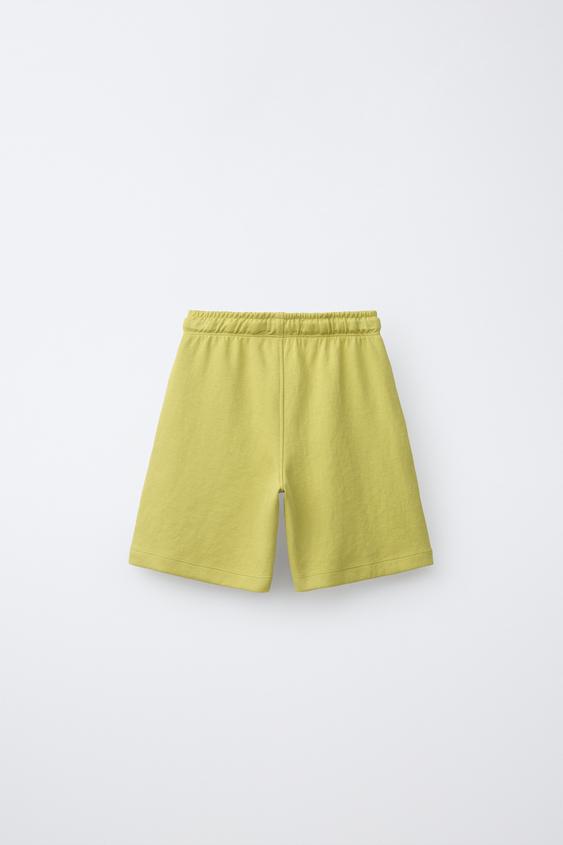 ENSEMBLE T-SHIRT ET BERMUDA INTERLOCK - Vert pistache de Zara - Image 4