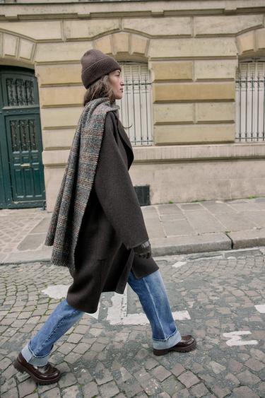 MOCASSINS À SEMELLE CRANTÉE - Marron de Zara - Image 2