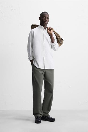 CAMISA OXFORD - Rayas de Zara - Imagen 0